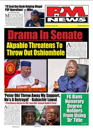 PM News - May 6, 2026 — front page