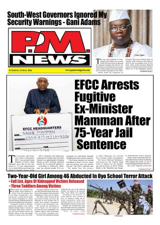 PM News - May 19, 2026 — front page