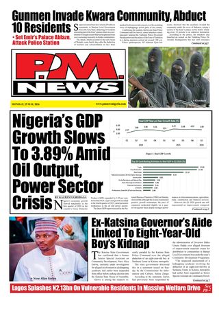 PM News - May 25, 2026 — front page