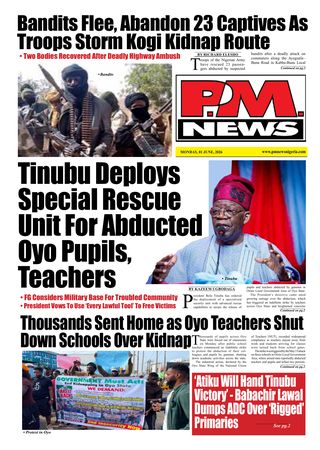 PM News - June 1, 2026 — front page