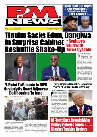 PM News - April 21, 2026 — front page