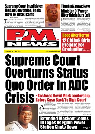 PM News - April 30, 2026 — front page